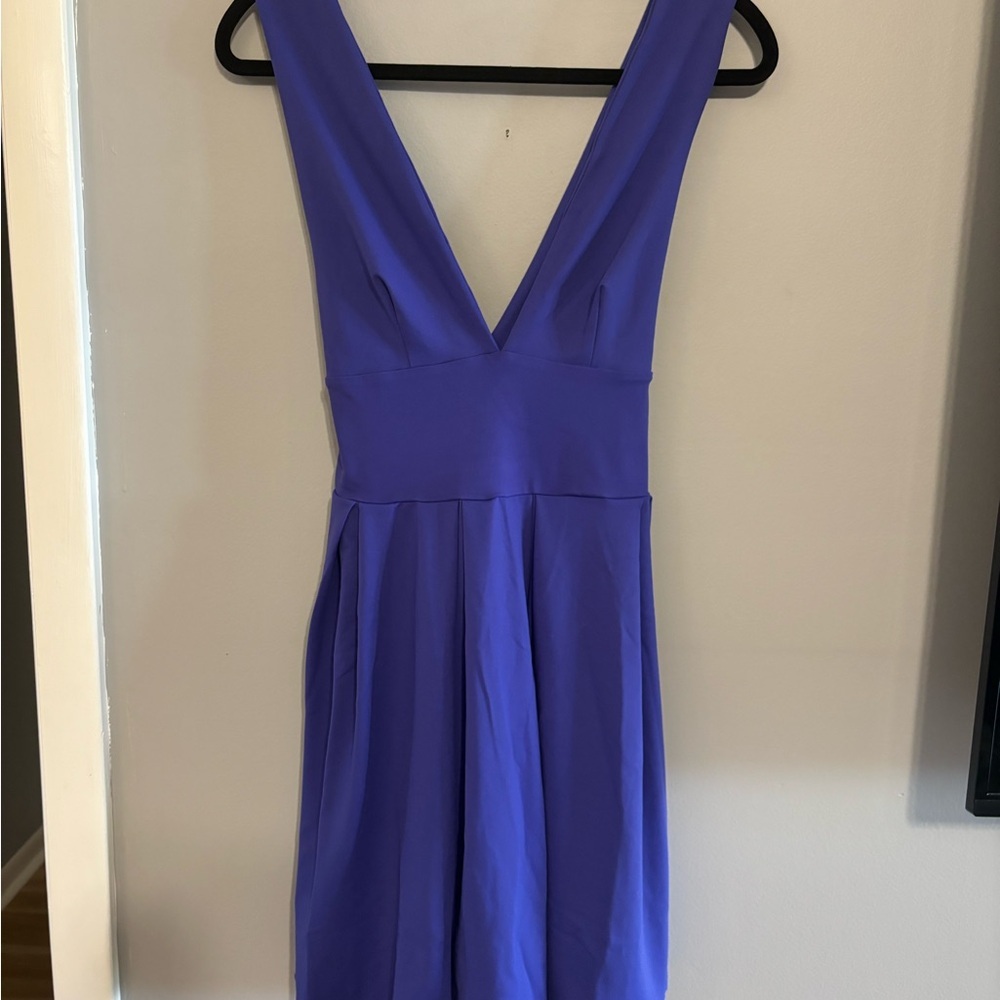 Susana Monaco Floret Purple Halter Fit & Flare Mini Dress XS NWT - Picture 5 of 9